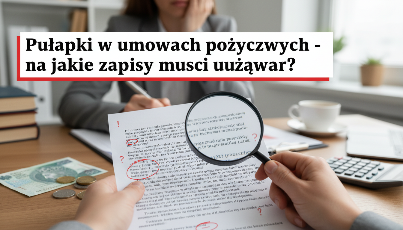 Pułapki w umowach pożyczkowych - na jakie zapisy musisz uważać?