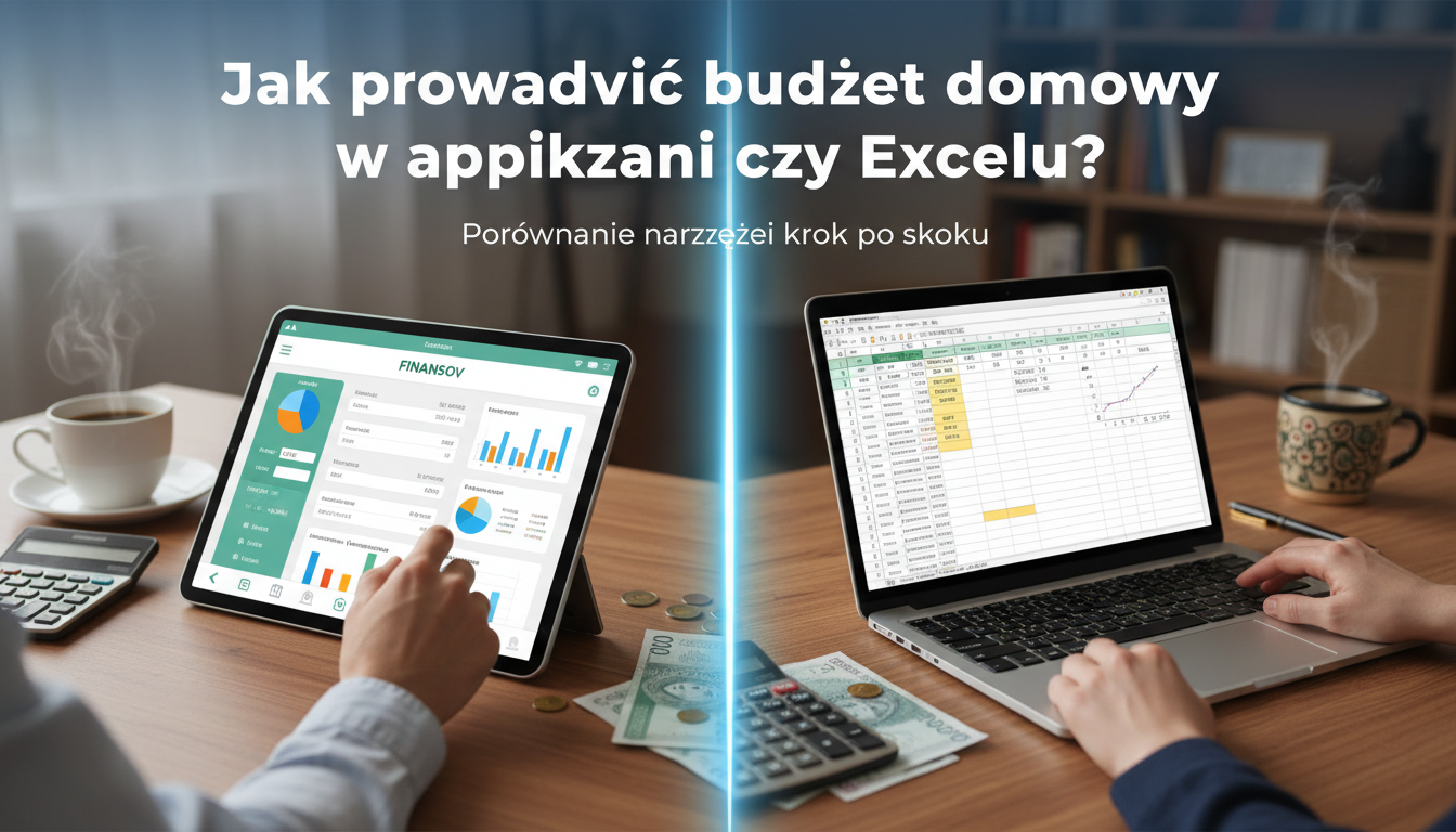 Jak prowadzić budżet domowy w aplikacji czy Excelu? Porównanie narzędzi krok po kroku