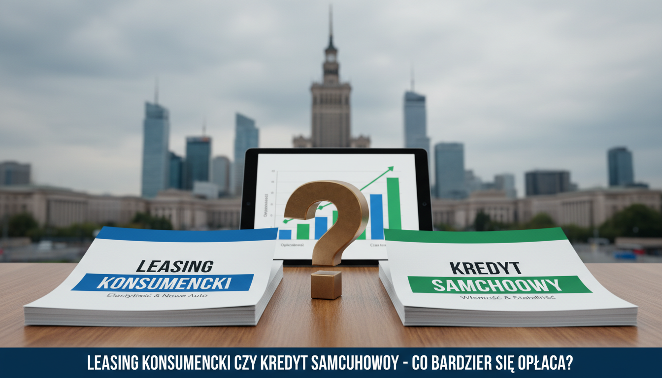 Leasing konsumencki czy kredyt samochodowy - co bardziej się opłaca?