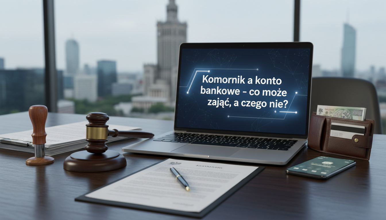 Komornik a konto bankowe - co może zająć, a czego nie?